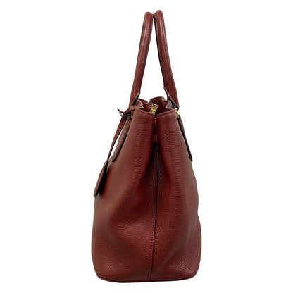 Prada Tote Bag Bordeaux Leather — view 4