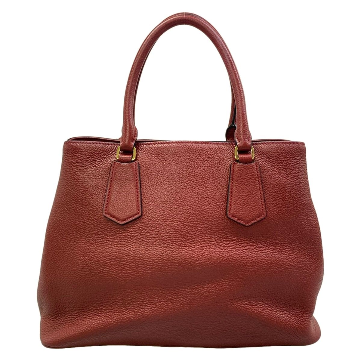 Prada Tote Bag Bordeaux Leather — view 3