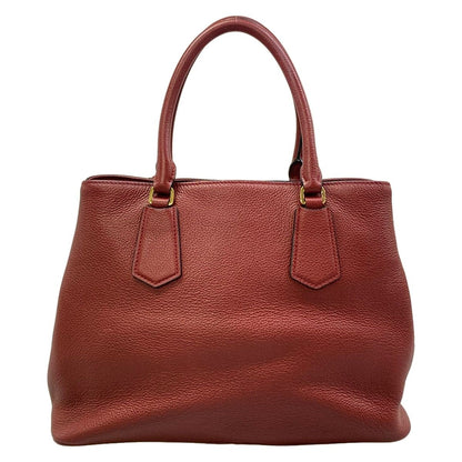 Prada Tote Bag Bordeaux Leather — view 3