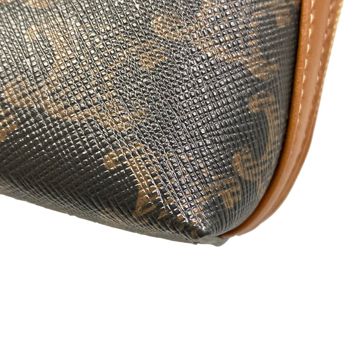 Celine Shoulder Bag Chain Clutch Tan Lambskin — view 6