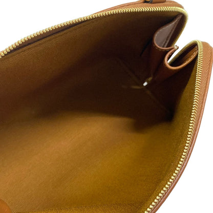 Celine Shoulder Bag Chain Clutch Tan Lambskin — view 7