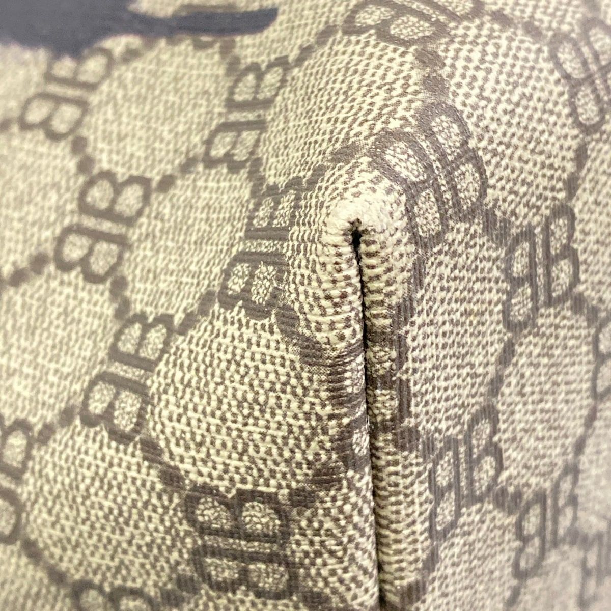 Gucci Tote Bag Hacker Medium Beige Dark Brown Multi Collaboration Leather — view 6
