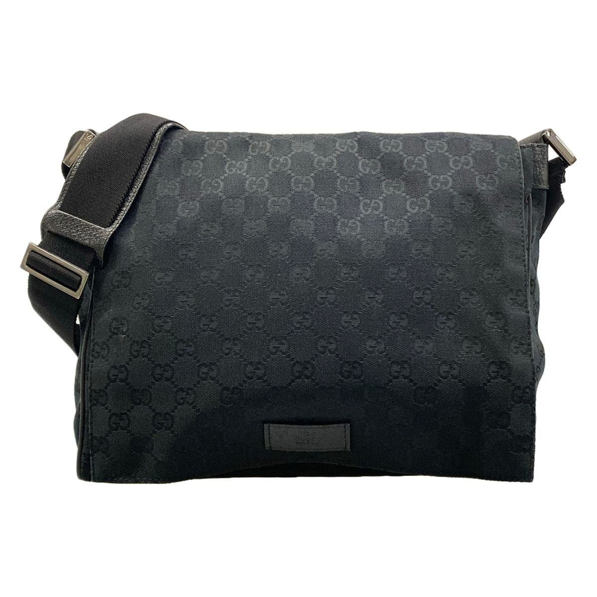 Gucci Shoulder Bag GG Pattern Black