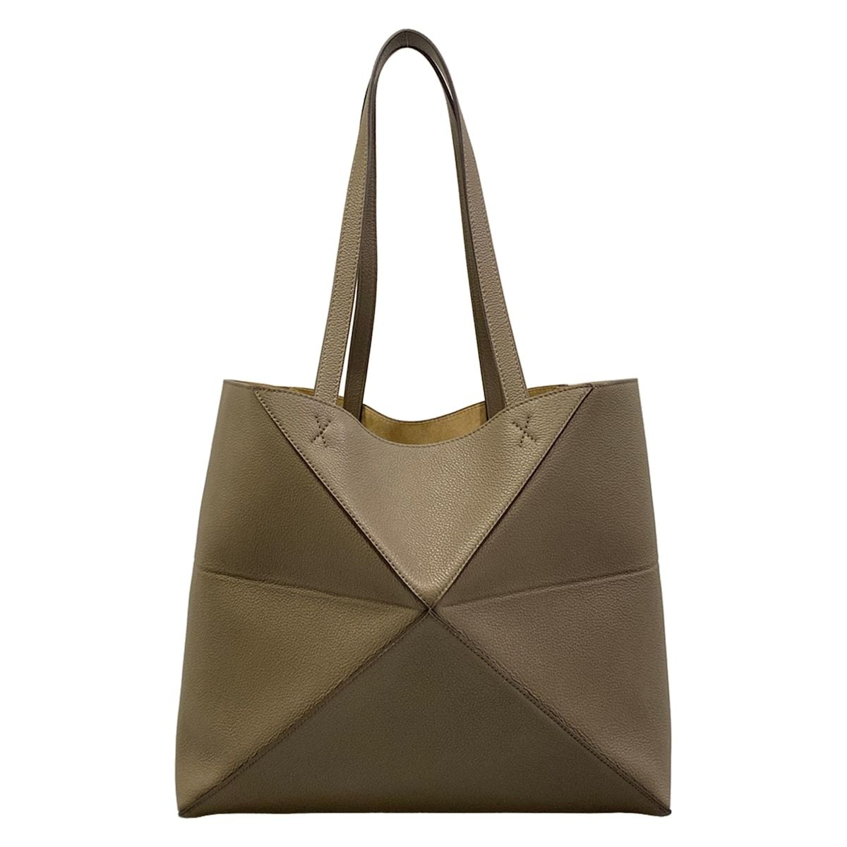 Loewe Tote Bag Puzzle Fold Medium Taupe — view 3