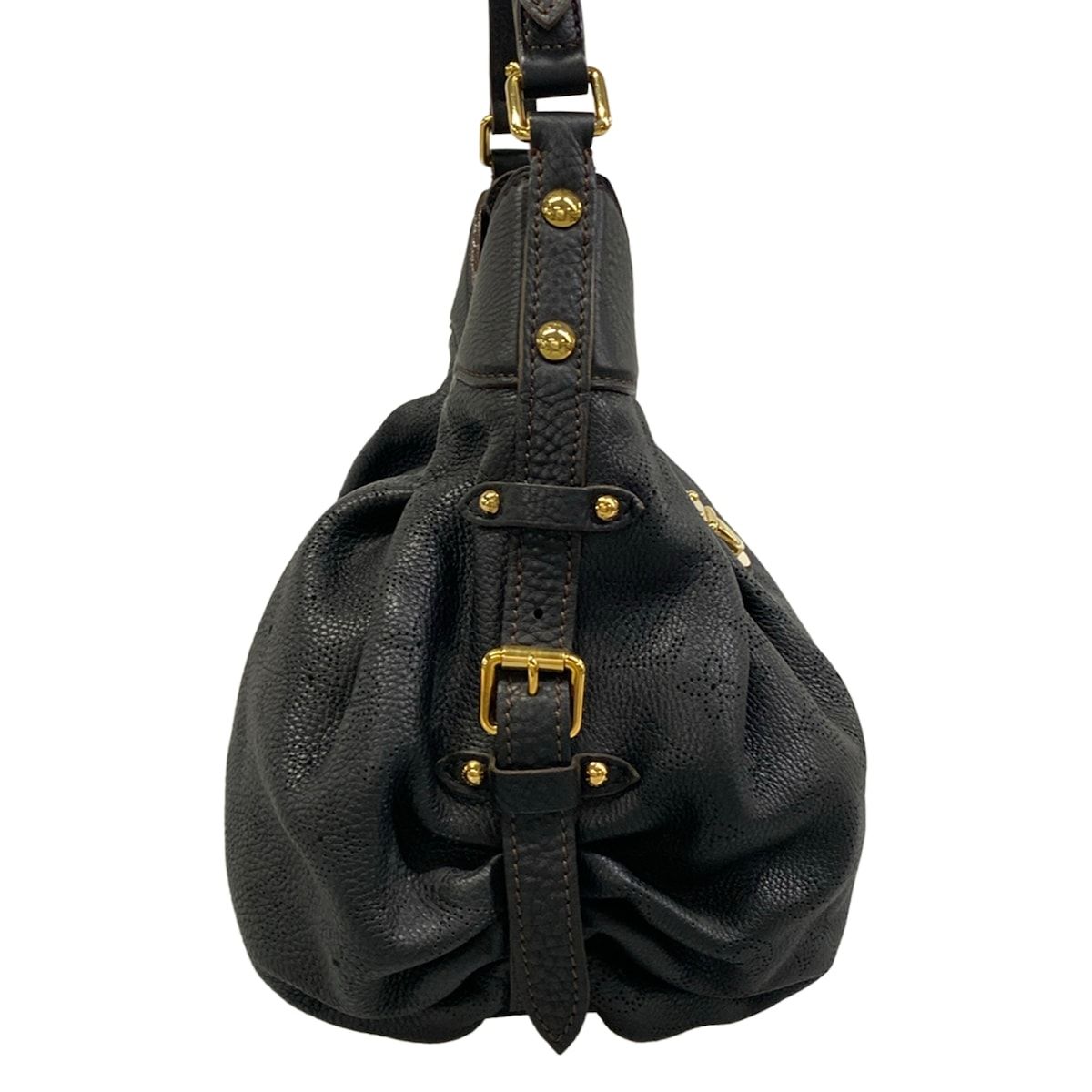 Louis Vuitton Shoulder Bag Mahina XS Noir Leather — view 2