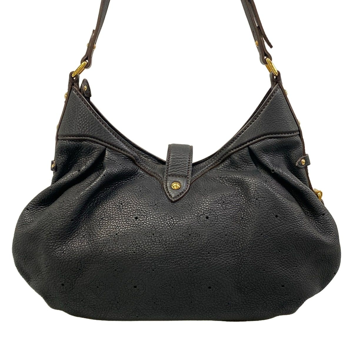 Louis Vuitton Shoulder Bag Mahina XS Noir Leather — view 3