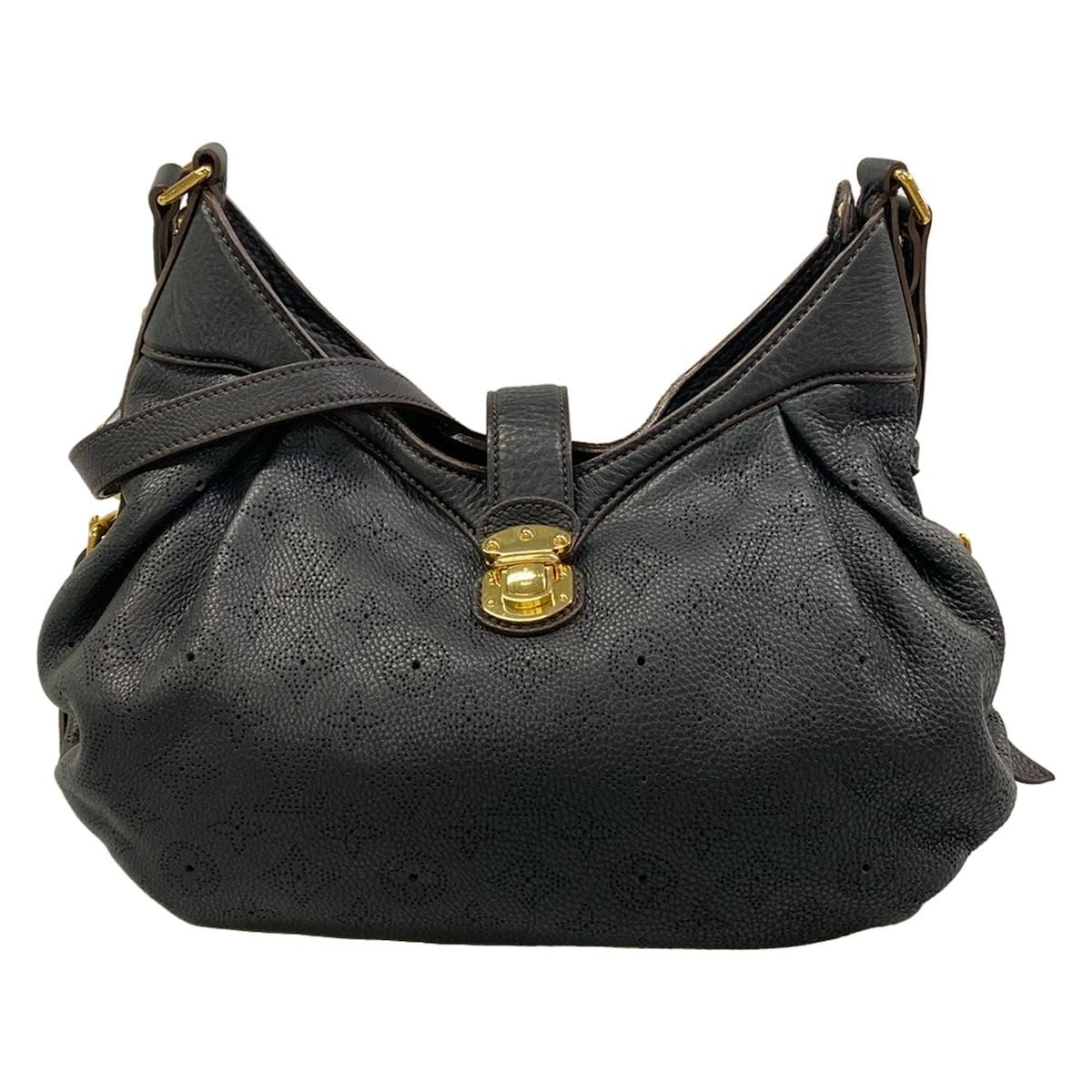 Louis Vuitton Shoulder Bag Mahina XS Noir Leather