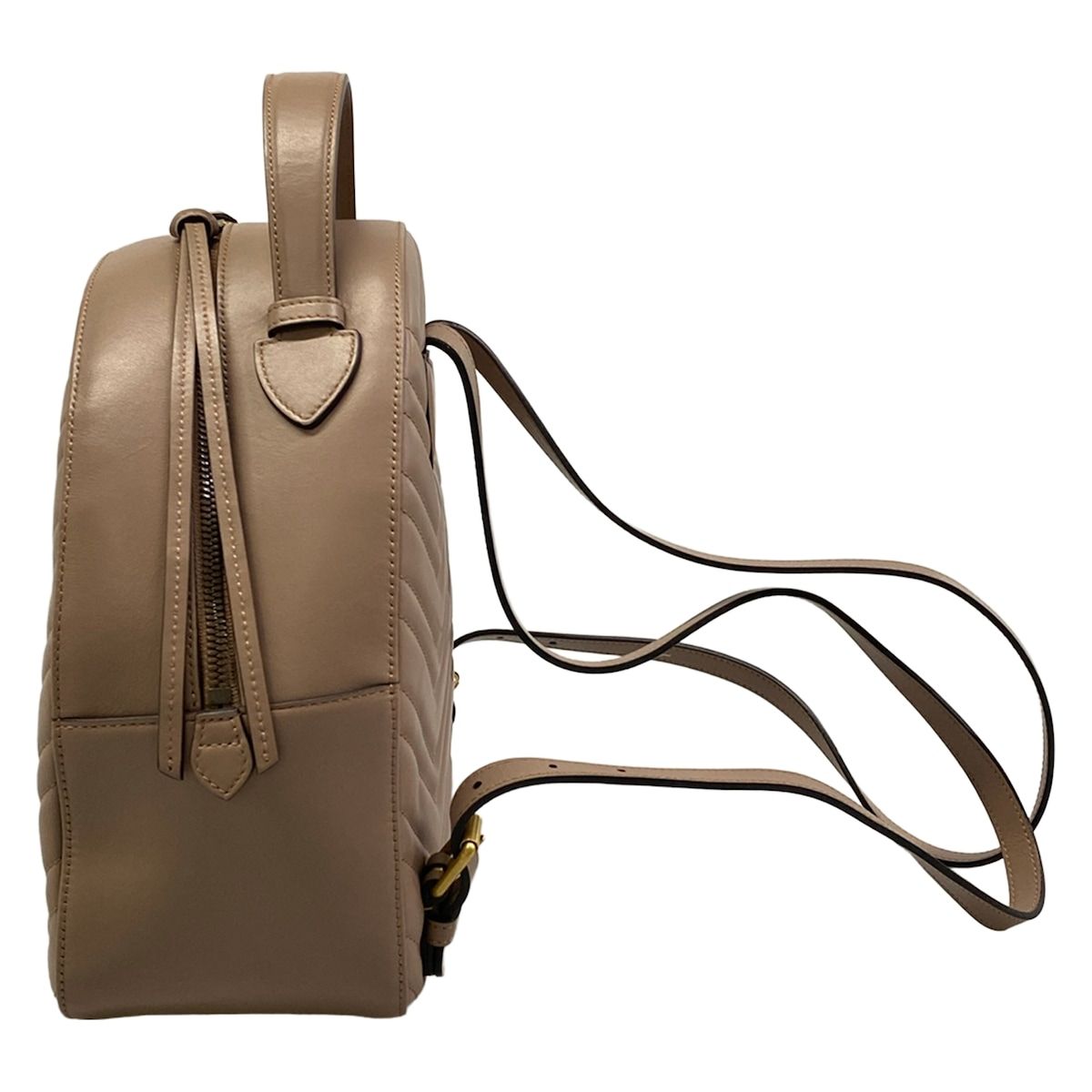 Gucci Backpack GG Marmont Pink Beige Leather — view 4