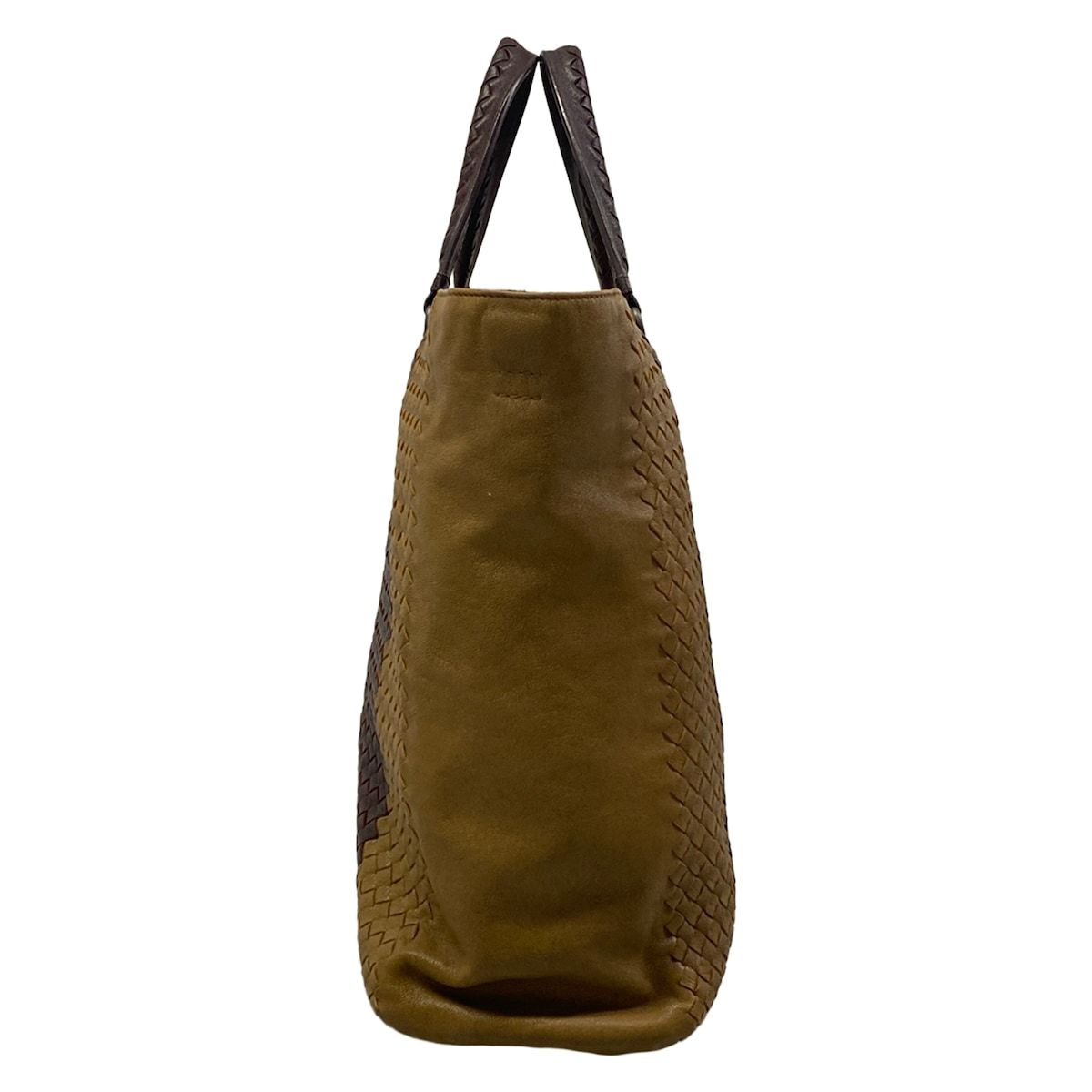 Bottega Veneta Handbag Intrecciato Light Brown Dark Leather — view 4