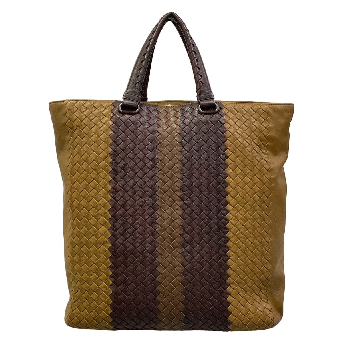Bottega Veneta Handbag Intrecciato Light Brown Dark Leather — view 3