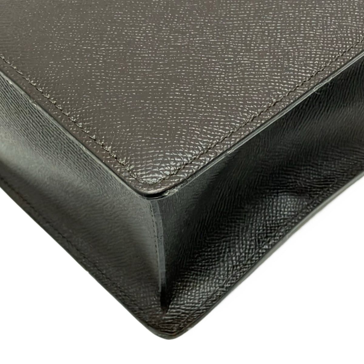 Bvlgari Handbag Dark Brown Gold Turnlock Leather — view 6