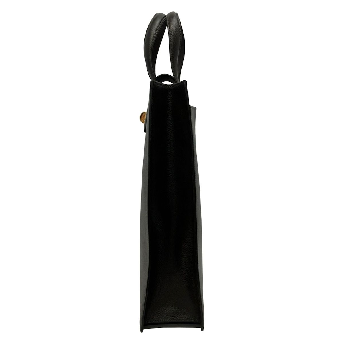 Bvlgari Handbag Dark Brown Gold Turnlock Leather — view 4
