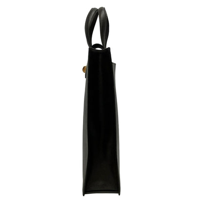 Bvlgari Handbag Dark Brown Gold Turnlock Leather — view 4