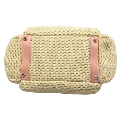 Chanel Shoulder Bag Ivory Light Pink Lambskin — view 5
