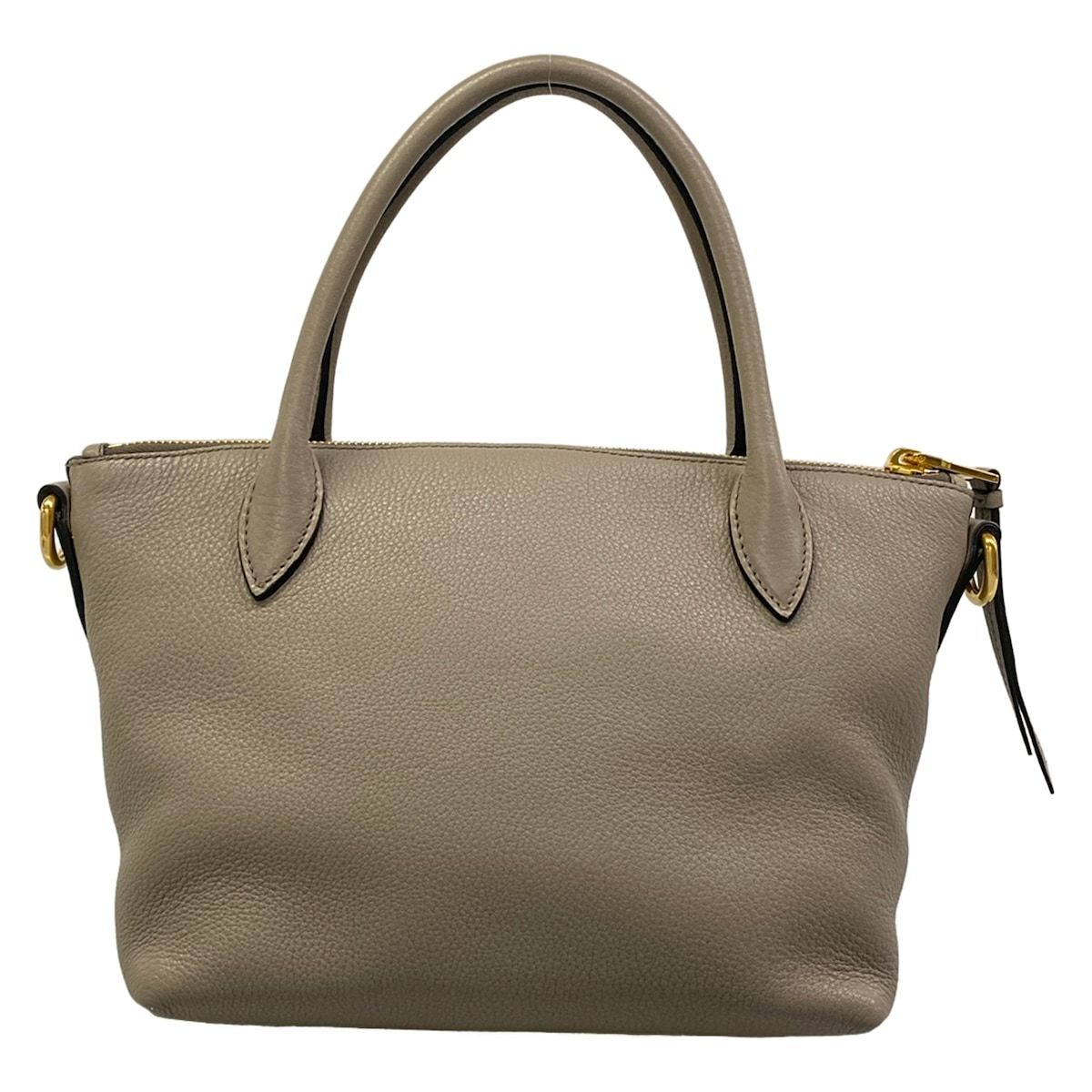 Prada Handbag Gray Leather — view 3