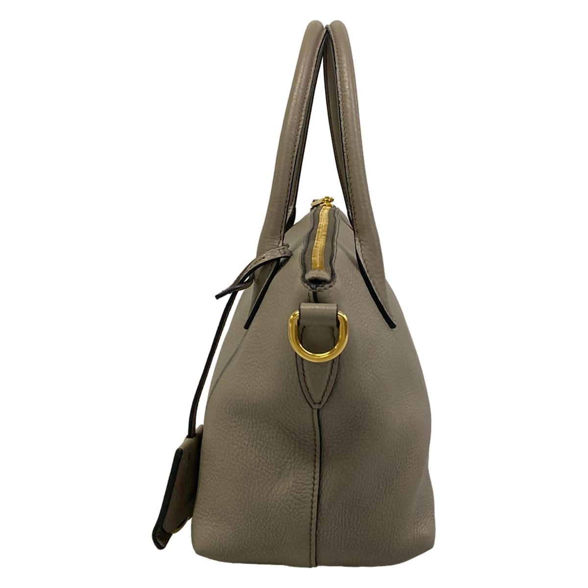 Prada Handbag Gray Leather — view 4