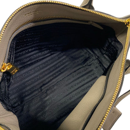 Prada Handbag Gray Leather — view 7