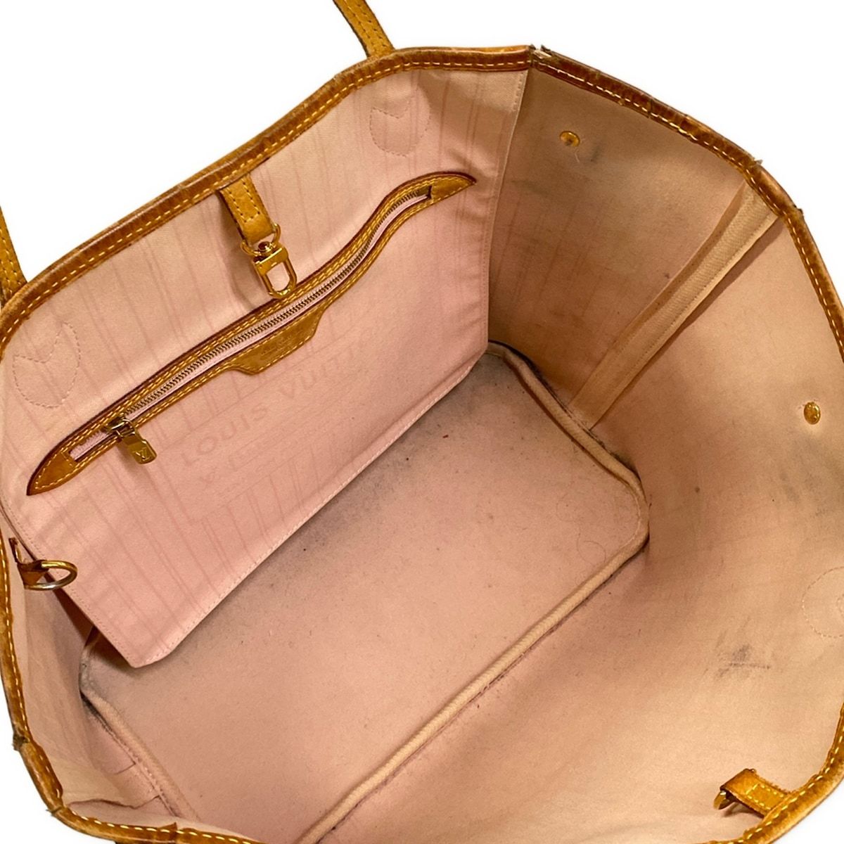 Louis Vuitton Tote Bag Damien Neverfull MM Azur Rose Ballerene — view 7