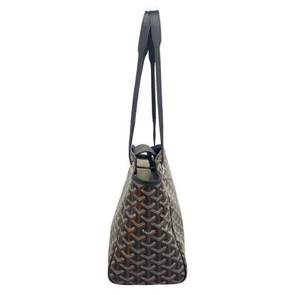 Goyard Tote Bag Luet PM Dark Brown Black Leather — view 2