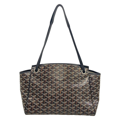 Goyard Tote Bag Luet PM Dark Brown Black Leather