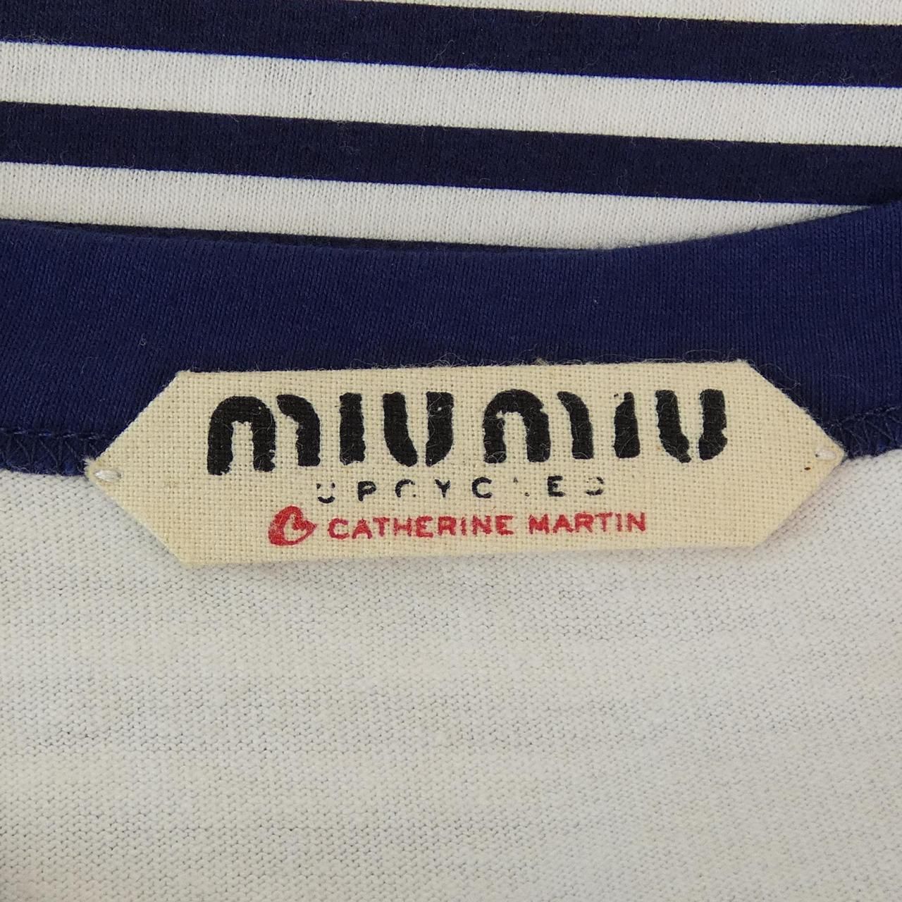 Miu Miu Upcycled Miu Miu Logo Tank Top — view 4