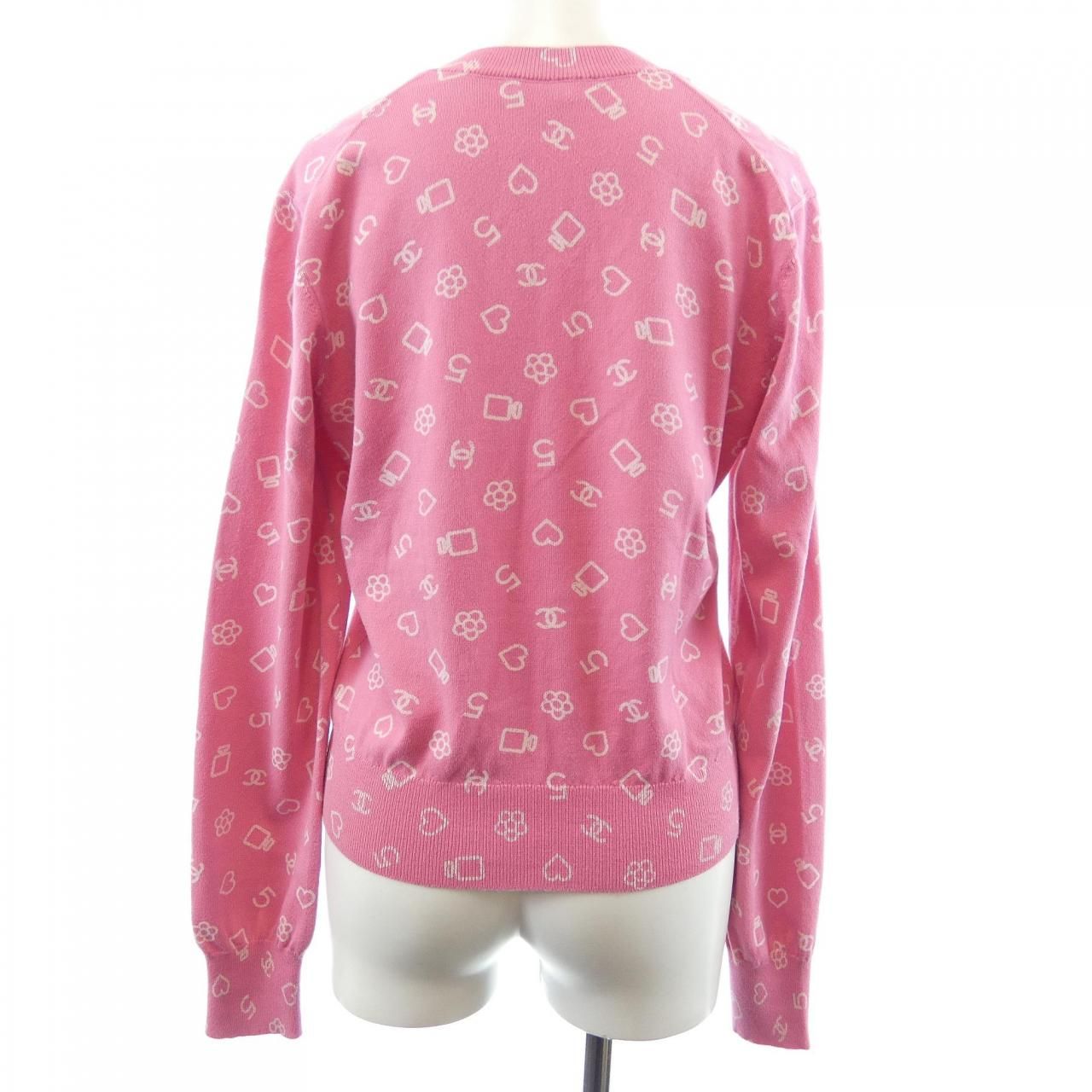 Chanel Knit Sweater Pink — view 2