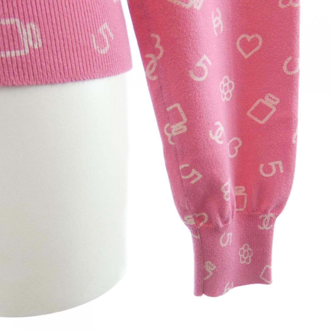 Chanel Knit Sweater Pink — view 7