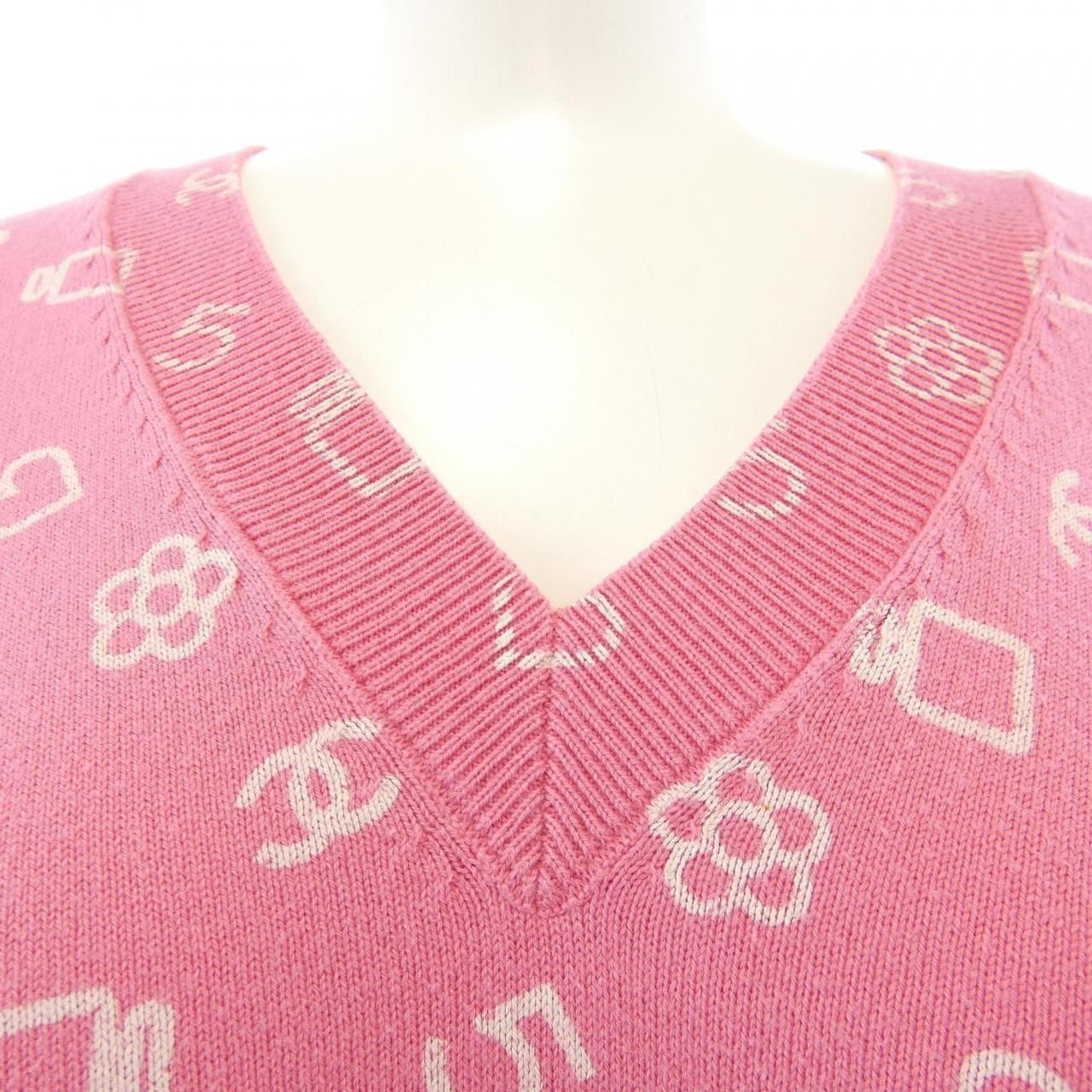 Chanel Knit Sweater Pink — view 6