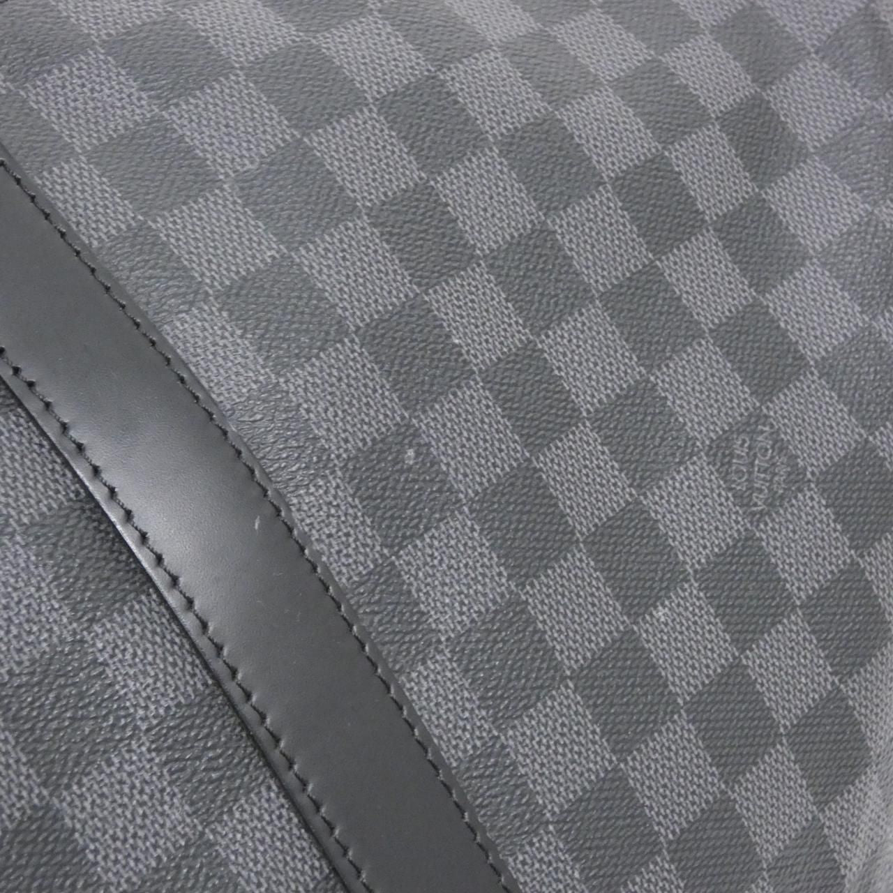 Louis Vuitton Damier Graphite Keepall Bandouliere 55 Boston Bag — view 3