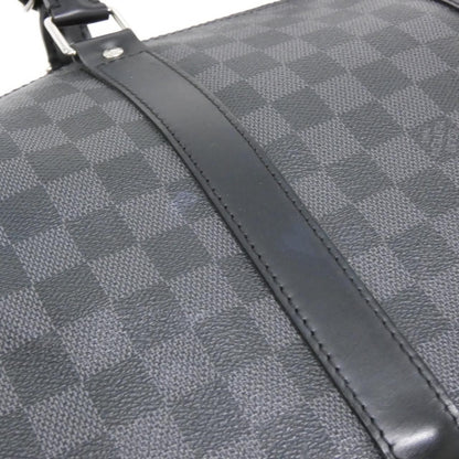 Louis Vuitton Damier Graphite Keepall Bandouliere 55 Boston Bag — view 5
