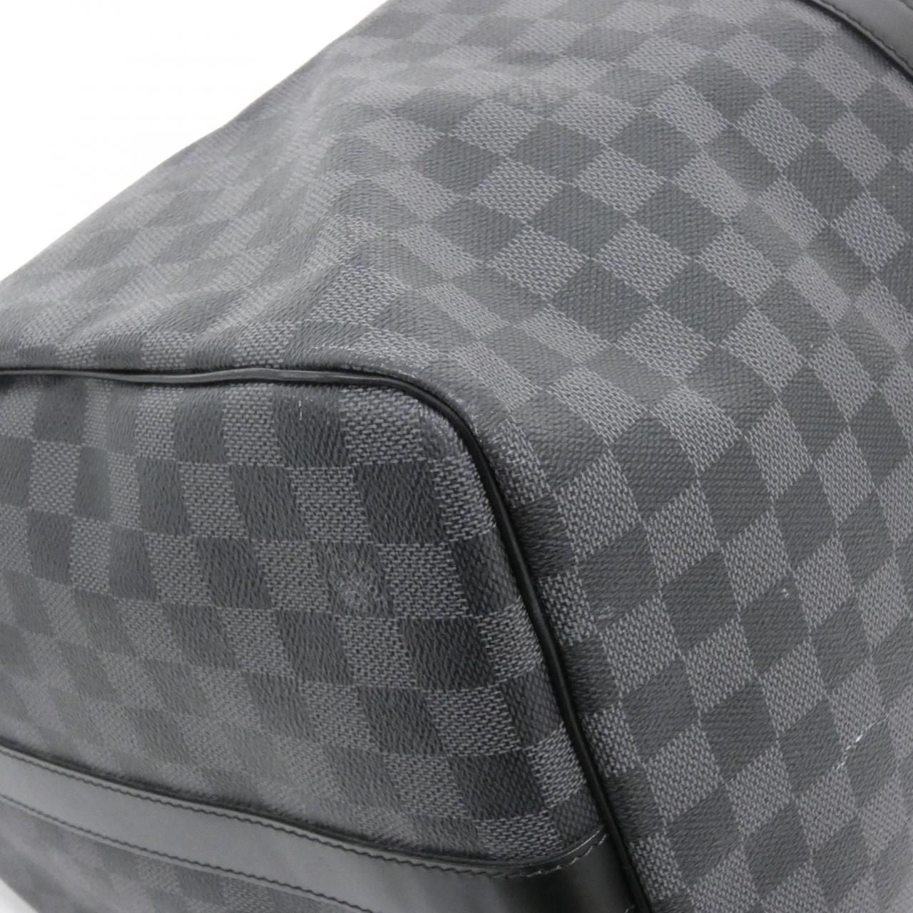 Louis Vuitton Damier Graphite Keepall Bandouliere 55 Boston Bag — view 2