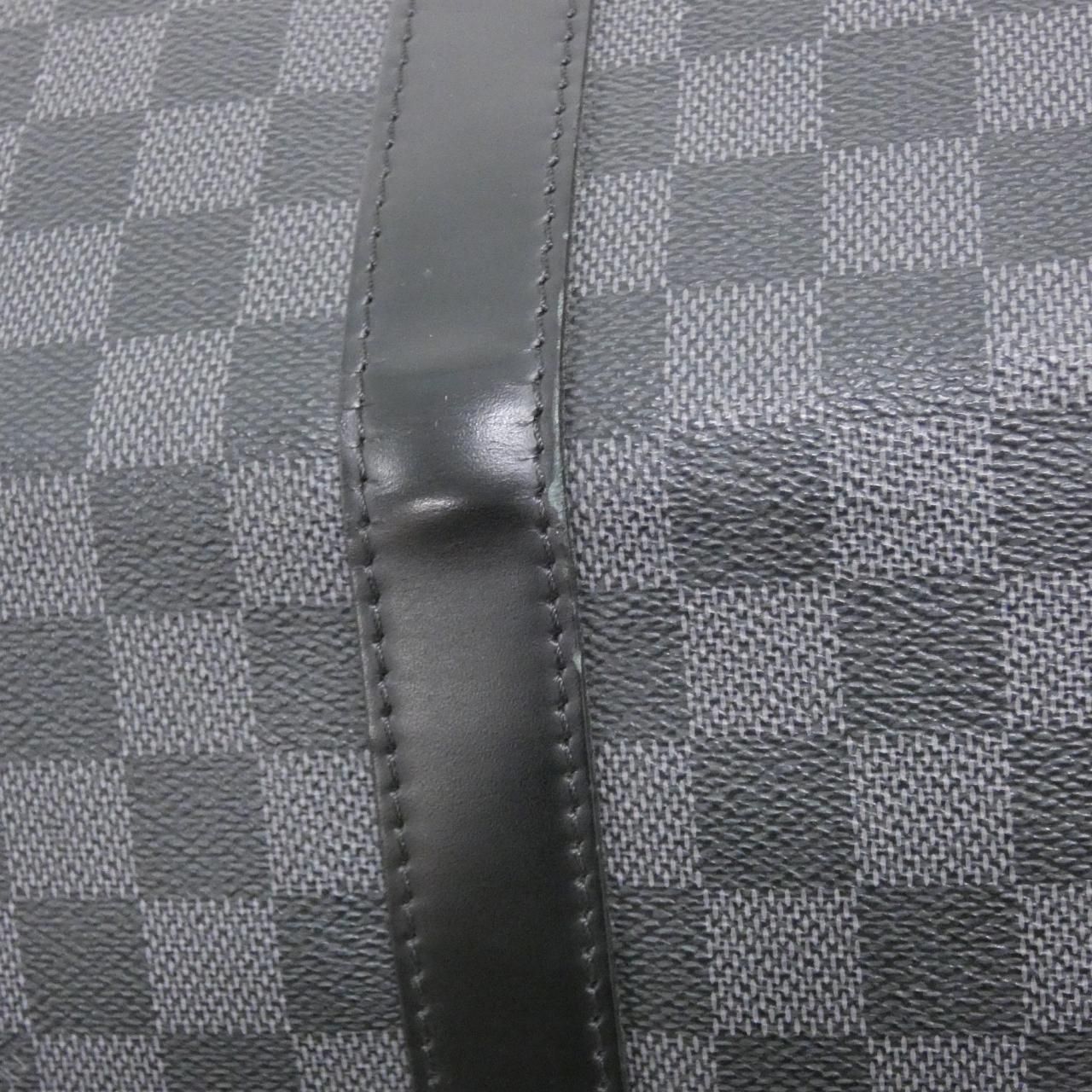 Louis Vuitton Damier Graphite Keepall Bandouliere 55 Boston Bag — view 6