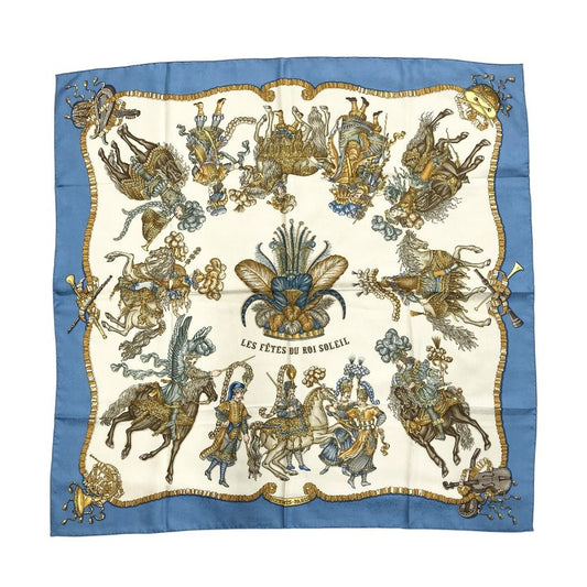 Hermes les Fetes du Roi Soleil Celebration of the Sun King Carre 90 Silk