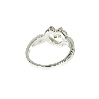 Tiffany & Co 18K Yellow Gold Heart Ribbon Ring Vintage — view 4