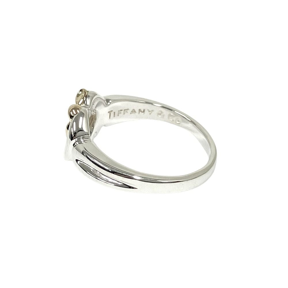 Tiffany & Co 18K Yellow Gold Heart Ribbon Ring Vintage — view 3