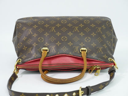 Louis Vuitton LV Pallas MM Monogram Leather 2-Way Shoulder Bag Brown Pink — view 5