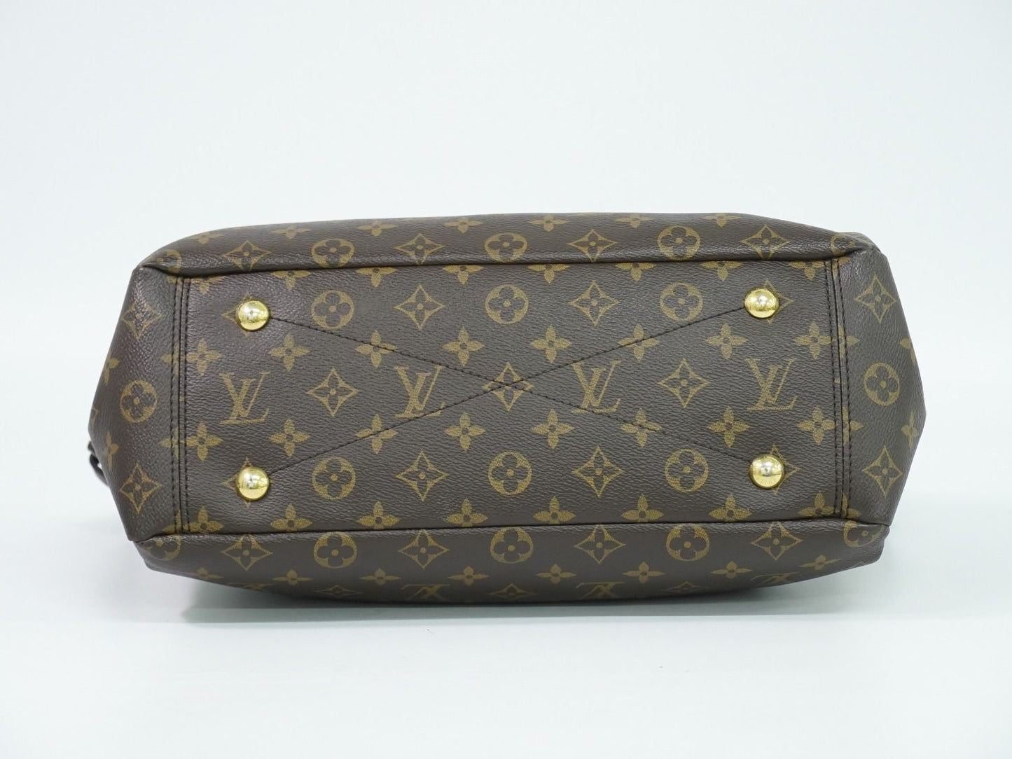 Louis Vuitton LV Pallas MM Monogram Leather 2-Way Shoulder Bag Brown Pink — view 3
