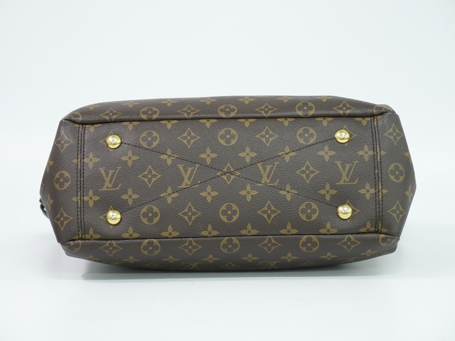 Louis Vuitton LV Pallas MM Monogram Leather 2-Way Shoulder Bag Brown Pink — view 3