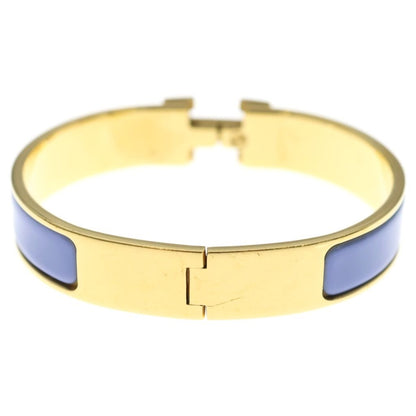 Hermes Clic Clac Bangle Bracelet Gold Purple — view 2