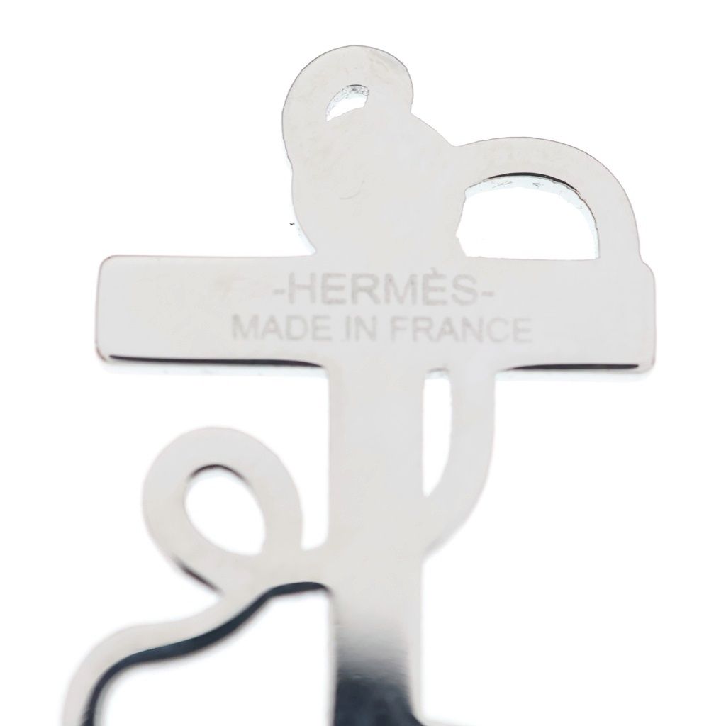 Hermes Scarf Ring Ankle Anchor Motif Silver — view 5