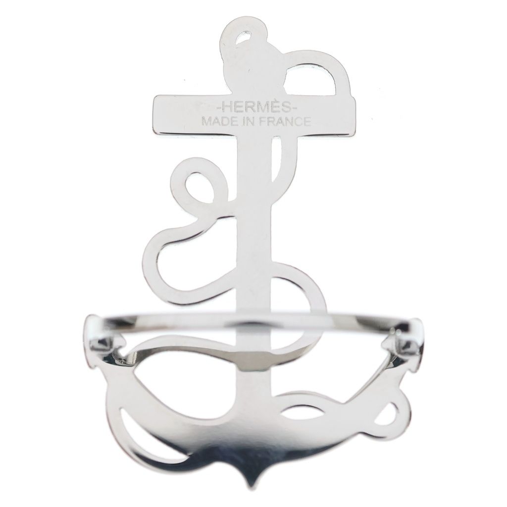 Hermes Scarf Ring Ankle Anchor Motif Silver — view 2