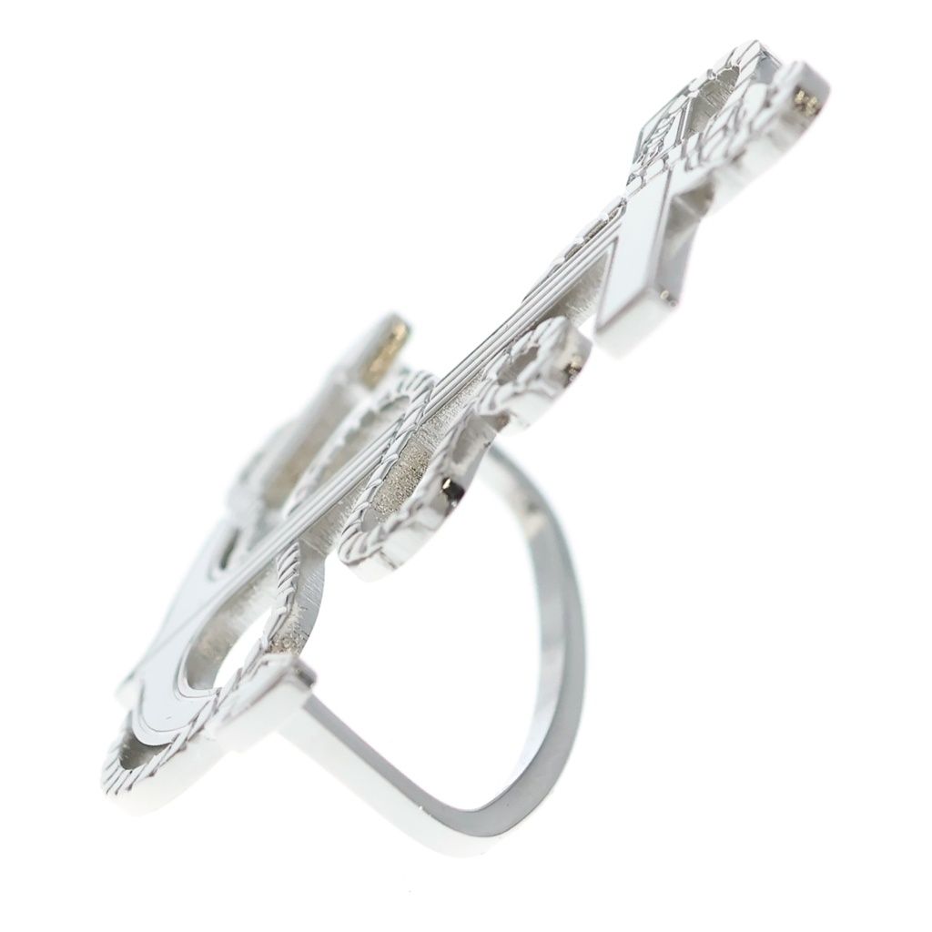 Hermes Scarf Ring Ankle Anchor Motif Silver — view 3