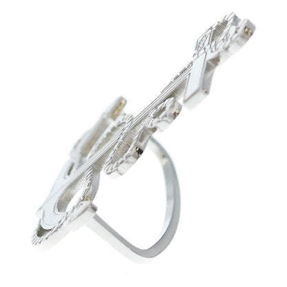 Hermes Scarf Ring Ankle Anchor Motif Silver — view 3