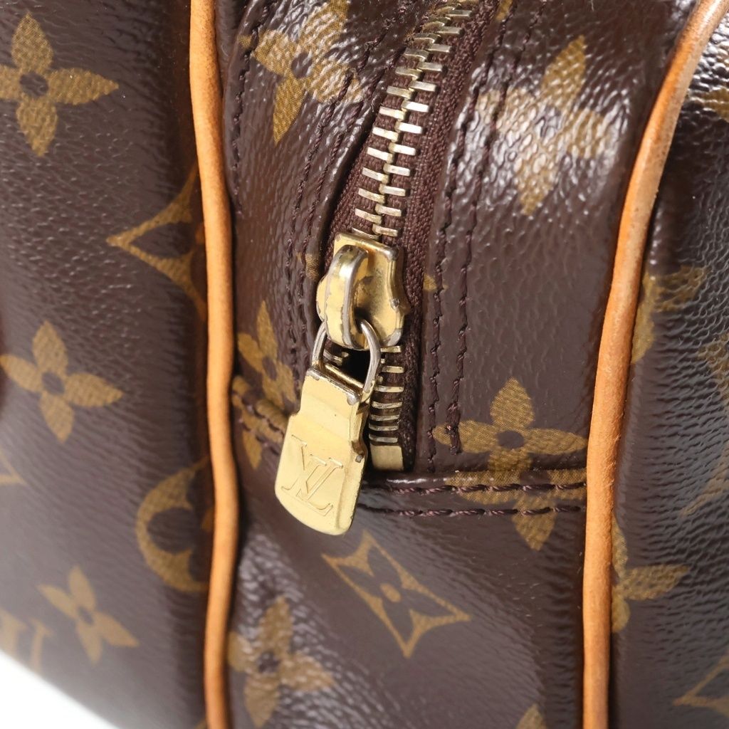 Louis Vuitton Nile Shoulder Bag Back Monogram Leather Brown — view 7