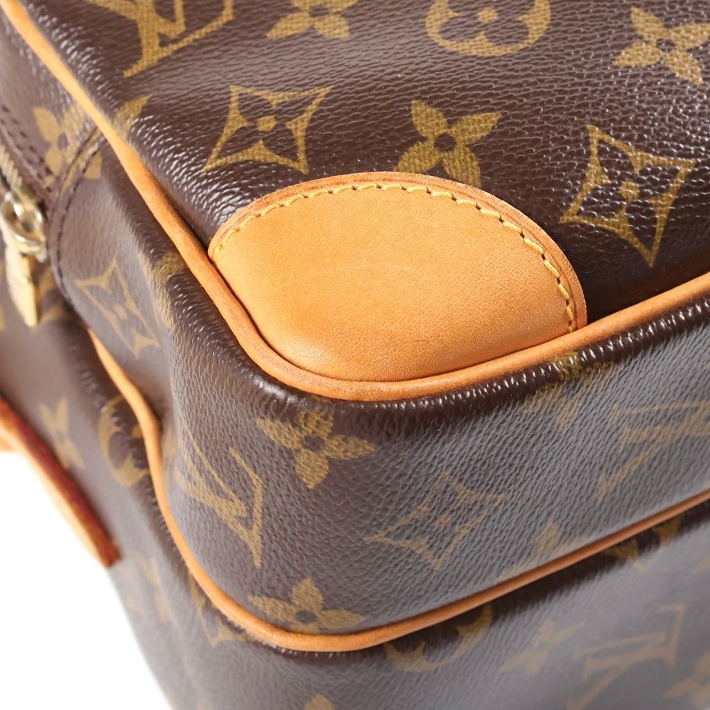 Louis Vuitton Nile Shoulder Bag Back Monogram Leather Brown — view 5