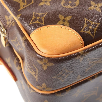 Louis Vuitton Nile Shoulder Bag Back Monogram Leather Brown — view 5
