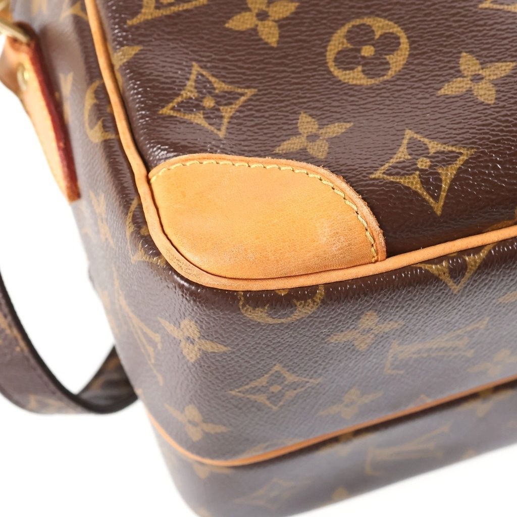 Louis Vuitton Nile Shoulder Bag Back Monogram Leather Brown — view 6