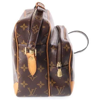 Louis Vuitton Nile Shoulder Bag Back Monogram Leather Brown — view 3