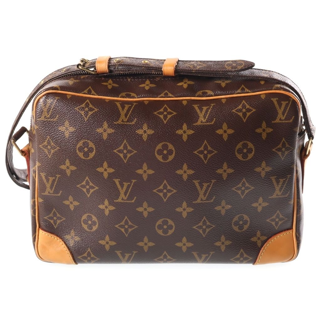 Louis Vuitton Nile Shoulder Bag Back Monogram Leather Brown — view 2