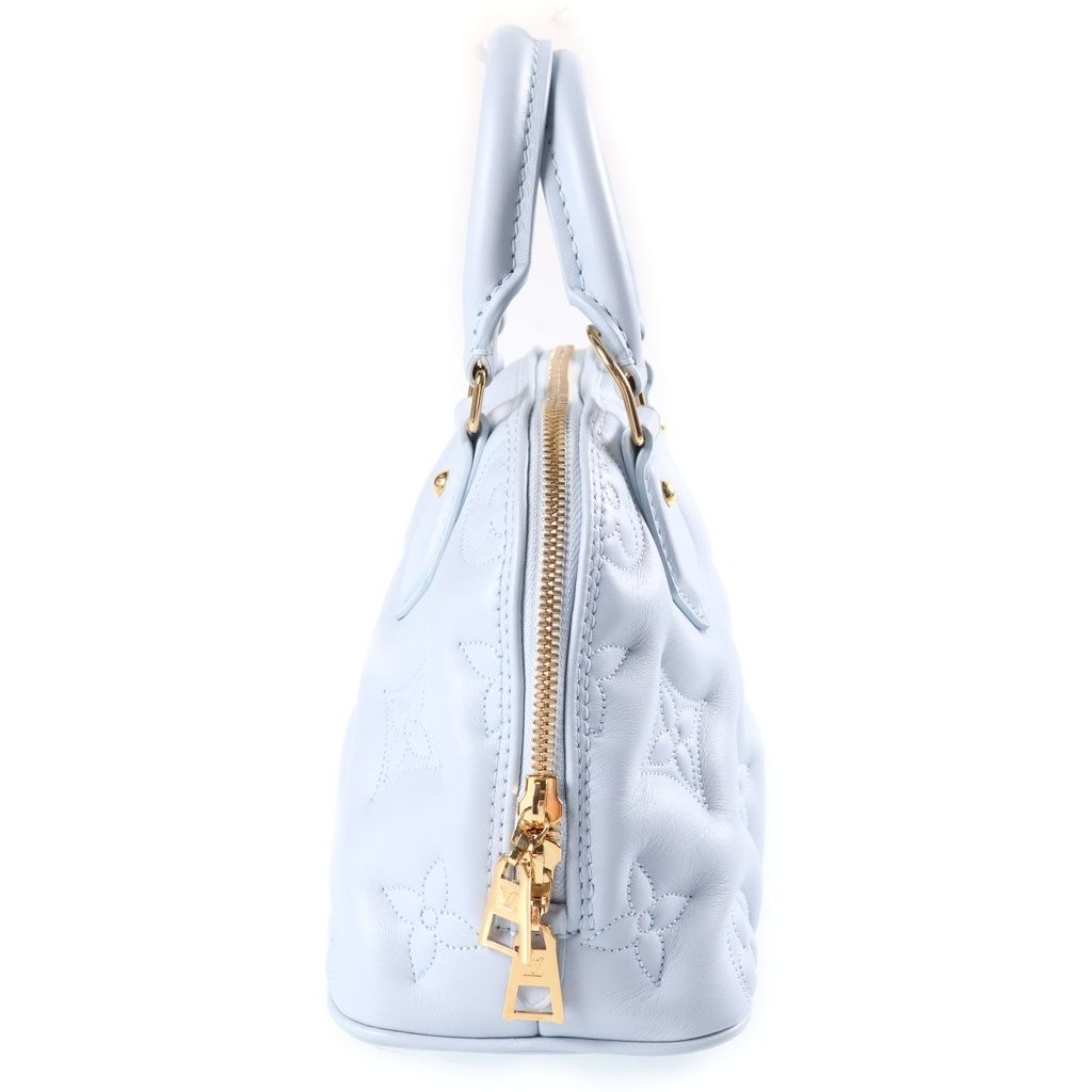 Louis Vuitton Bubble Glam Alma Soft BB 2-Way Bag Leather Blue Glacier — view 3